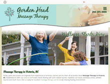 Tablet Screenshot of gordonheadmassagetherapy.com